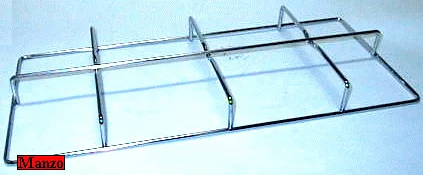 422801.12LI - GRIGLIA 2 FUOCHI 44.3X19.5 FORNELLO ( FORNELLO 010253 E 010254)