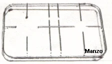 423254.12NA - GRIGLIA 2 FUOCHI 408X245 H.50