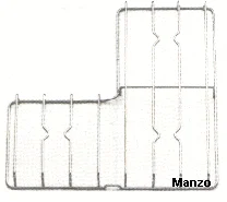 423732.12SE - GRIGLIA 3 FUOCHI 433X433 SX