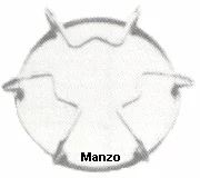 424099.12SV - GRIGLIA 1 FUOCO  &Oslash; 172 H.44