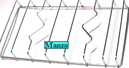 424162.31SM - GRIGLIA 2 FUOCHI 404X209 IX H45 CENTRALE