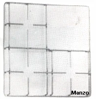 424844.12ZA - GRIGLIA 3 FUOCHI 460X440