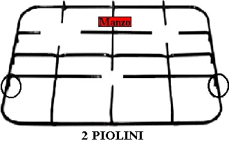 424864.22ZA - GRIGLIA 3 FUOCHI 460X370