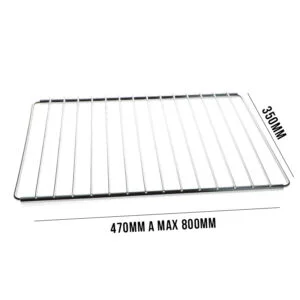 424979.12AV - GRIGLIA FORNO REGOLABILE 470 A 800X350 CON VITE E CHIAVINO PER FORNO DA 90CM