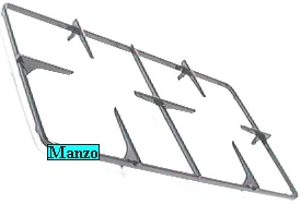 425167.01ME - GRIGLIA 2 FUOCHI 427X256