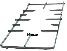 425180.39ME - GRIGLIA 1 FUOCO 453X198 DOUBLE-FACE