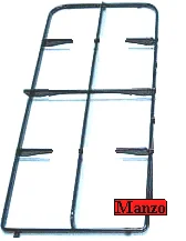 425193.39ME - GRIGLIA CENTRALE DOPPIA CORONA 208 X 445