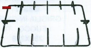 425230.02ME - GRIGLIA FUOCO CENTRALE 375X230/235