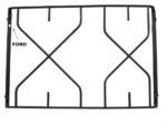 425242.02ME - GRIGLIA 2 FUOCHI DX 398X260 FORO A DX