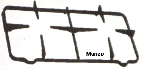 425455.01SO - GRIGLIA 2 FUOCHI 458X216 ROSIERES