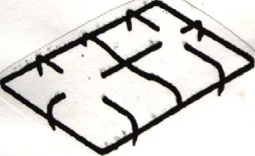 425460.39CY - GRIGLIA 2 FUOCHI 418X280 ORIGINALE