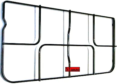 425467.39CY - GRIGLIA 2 FUOCHI 230X495 POSTERIORE ORDINARE