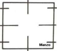 425584.99EL - GRIGLIA 1 FUOCO 218X198 GHISA