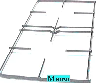 425589.02EL - GRIGLIA 2 FUOCHI 484X225