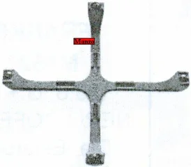 425671.99FK - GRIGLIA 1 FUOCO 195X195H.45 GHISA TRIPLA CORONA