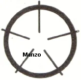 425812.99GF - GRIGLIA 1 FUOCO  &Oslash; 206 GHISA