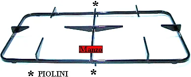 425902.02GG - GRIGLIA 2 FUOCHI 436X216