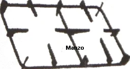 425905.01GG - GRIGLIA 2 FUOCHI 450X229