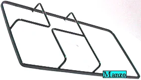 427366.22SM - GRIGLIA 1 FUOCO+1 460X225 H.40MM