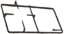 427371.02SR - GRIGLIA 1 FUOCO+1 444X209