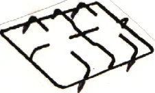 427377.02SR - GRIGLIA 2 FUOCHI 378X250