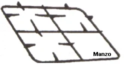 427651.01UR - GRIGLIA 3 FUOCHI 456X456