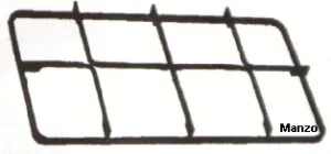 427888.03ZA - GRIGLIA 2 FUOCHI 412X227