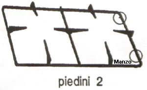 427896.01ZA - GRIGLIA 2 FUOCHI 458X224