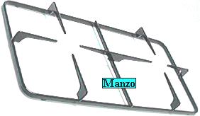 427965.32ZA - GRIGLIA 2 FUOCHI 445X230 DA ORDINARE