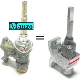 432886.03ZA - RUBINETTO GAS 2 VIE C/A/BRIG. MEDIO