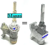 432888.03ZA - RUBINETTO GAS 2 VIE C/A/BRIG. GRANDE