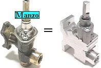 432898.03ZA - RUBINETTO GAS 2 VIE PICCOLO C/A/BRIG