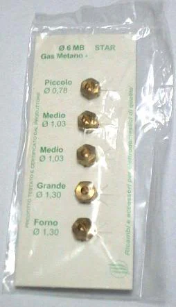 UGELLI METANO N'6 6MB SVASATO