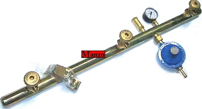 442202.00CU - CENTRALINA GAS 3 RUBINETTI CON TUBI 23/30