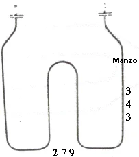450200.00ME - RESISTENZA FORNO 1200W