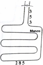 450397.00ZA - RESISTENZA GRILL 2000W