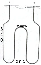 450400.00BP - RESISTENZA FORNO INFERIORE 1300W