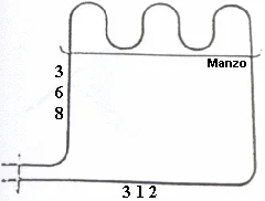 450402.00ZA - RESISTENZA FORNO 1200W