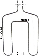 450600.00SO - RESISTENZA FORNO INFERIORE 1500W