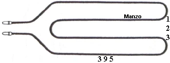 450601.00SO - RESISTENZA FORNO INFERIORE 1500W
