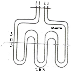 RESISTENZA FORNO 1500+1500W  ELIMINATO