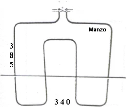 451120.00GF - RESISTENZA FORNO INFERIORE 1300W