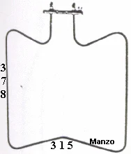 451440.00IG - RESISTENZA FORNO INFERIORE 1200W