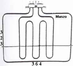 451441.00IG - RESISTENZA FORNO DOPPIA 1200+1500W