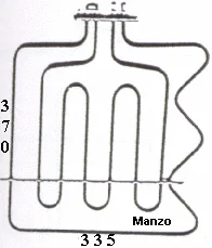 451442.00IG - RESISTENZA FORNO DOPPIA 800+1800W ELIMINATO
