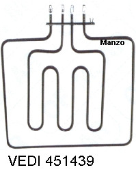 RESISTENZA FORNO - VEDI CODICE 451439.00