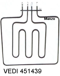 RESISTENZA FORNO  - VEDI CODICE 451439.00