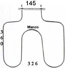 451800.00L3 - RESISTENZA FORNO INFERIORE 1200W
