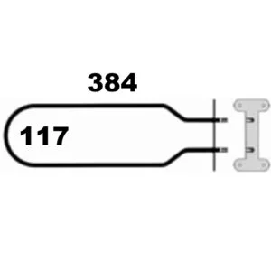 451999.00LO - RESISTENZA GRILL 9OOW 358X106