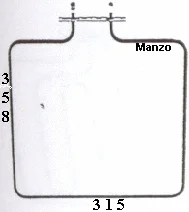 452440.00ON - RESISTENZA FORNO SUPERIORE 1200W